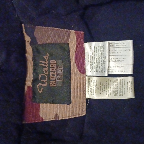 Walls Blizzard Pruf Jacket Size Youth X-Large Camouflage - Picture 4 of 6